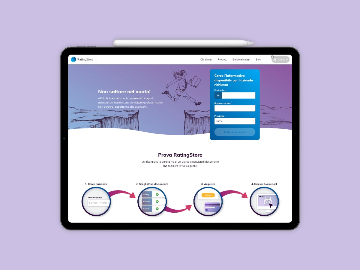 Homepage for iPad PRO